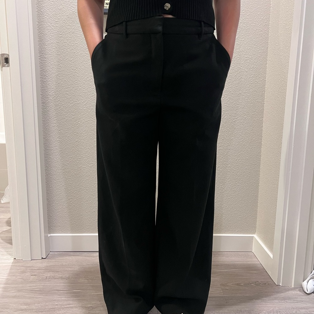 Wilfred Black Wide Leg Pants